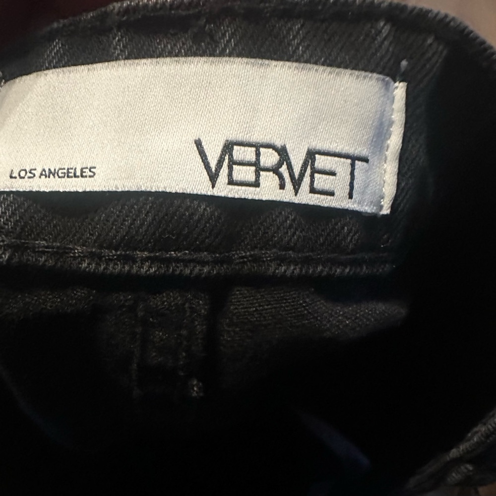 Vervet distressed Wide Leg Black Jeans. - Picture 9 of 13